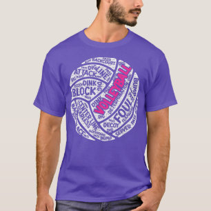 Camiseta Espetacular voleibol Oferece Foguete de Voleibol