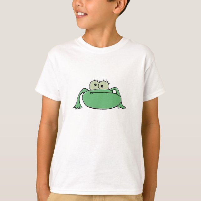 Camiseta Espetáculo de desenho do sapo engraçado (Frente)