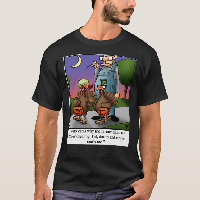 Camiseta Espetáculos Engraçados No Dia das Bruxas A Turquia (Frente)