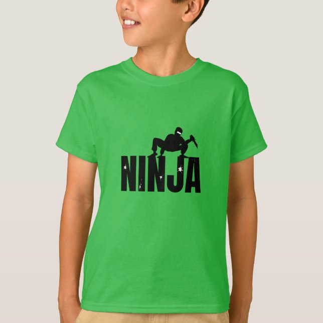 Camiseta Espiã Ninja para crianças (Frente)