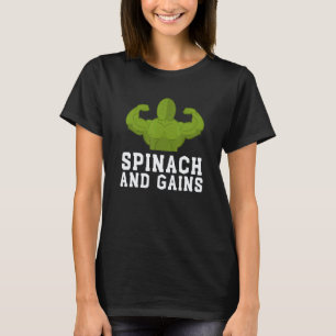 Camiseta Espinafre Baby Espinafre Orgânico E Couve Vegetari