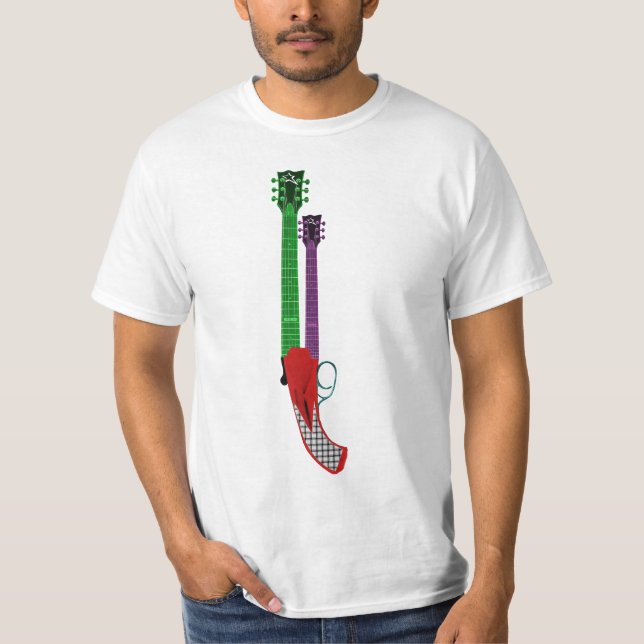 Camiseta Espingarda da guitarra (Frente)