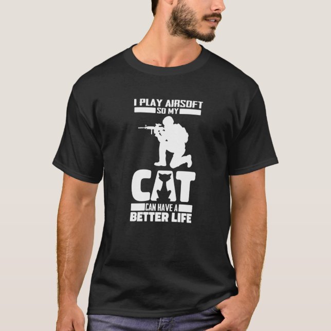 Camiseta Espingarda Milsim Cat - Airsoft Premium (Frente)