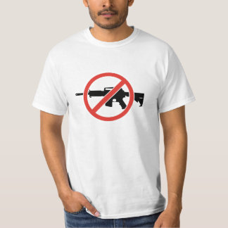 Camiseta Espingardas de assalto da proibição! Pare a
