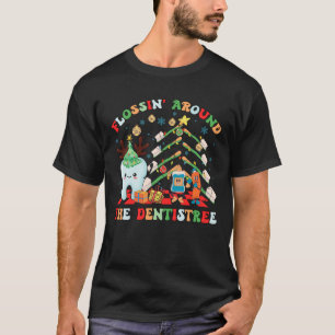 Camiseta espinha ao redor do dentista
