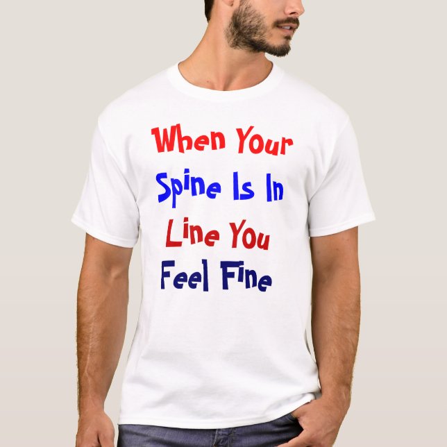 Camiseta Espinha na linha t-shirt (Frente)