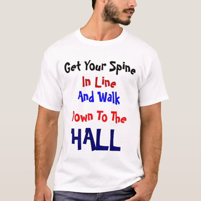 Camiseta Espinha na linha t-shirt (Frente)