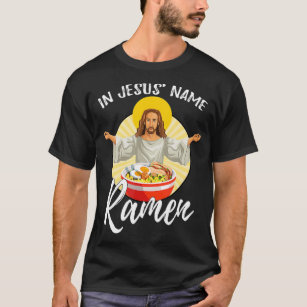 Camiseta Espinheirinho Sagrado Noodle Em Jesus Nome Ramen 