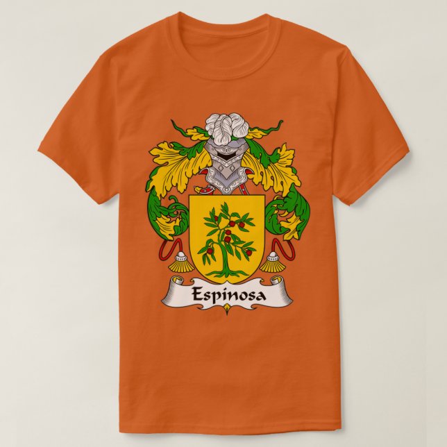 Camiseta Espinosa Coat of Arms Family Crest  (Frente do Design)