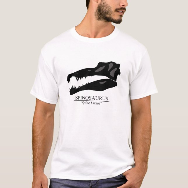 Camiseta Espinossauro Crânio (Frente)