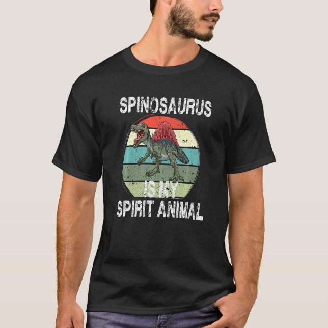 Camiseta Espinossauro é o meu Animal Espírito (Frente)