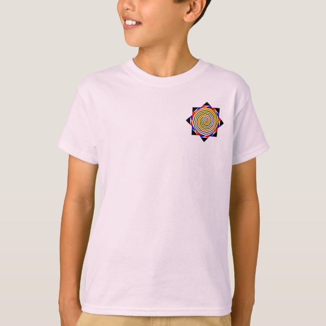 Camiseta Espirais amarelos de Kenneth Yoncich (Frente)