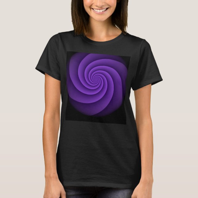 Camiseta Espirais de fundo abstrato soft IV (Frente)
