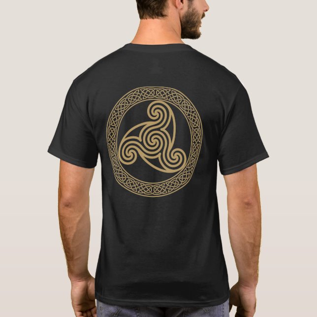 Camiseta Espiral Celta Tripla (Verso)