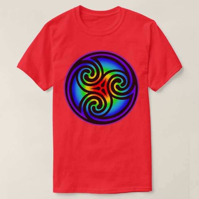 Camiseta Espiral Celta Tripla (Frente do Design)