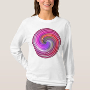 Camiseta espiral Colorida da Bola