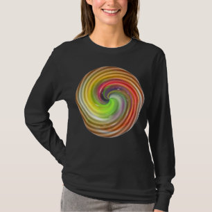 Camiseta espiral Colorida da Bola