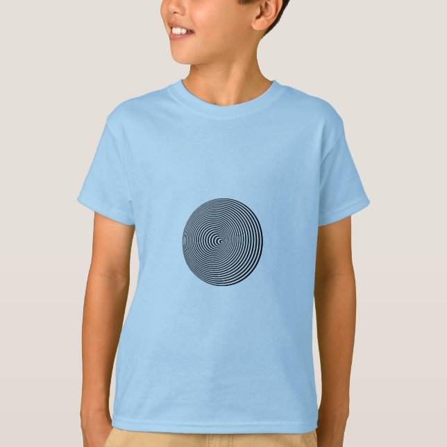 Camiseta Espiral de Ilusão Óptica (Frente)