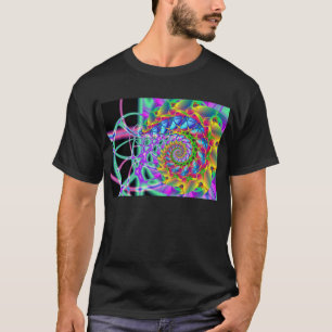 Camiseta espiral de phoenix do arco-íris