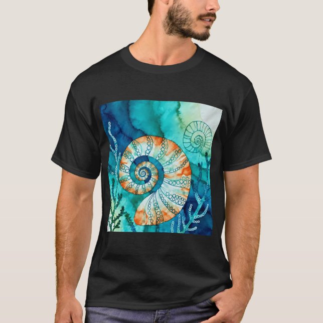 Camiseta Espiral de Sonho do Profundo (Frente)
