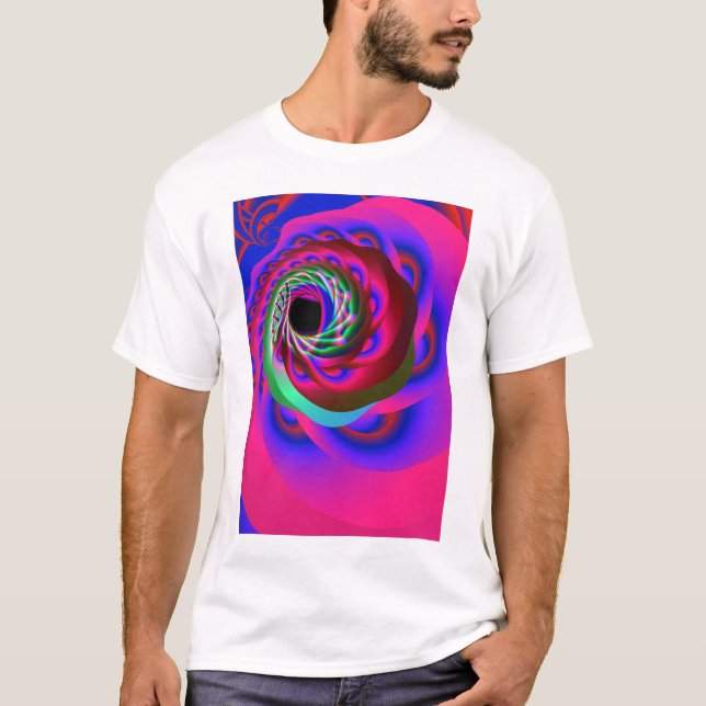 Camiseta espiral do chakra do coração (Frente)
