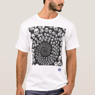 Camiseta Espiral do crânio