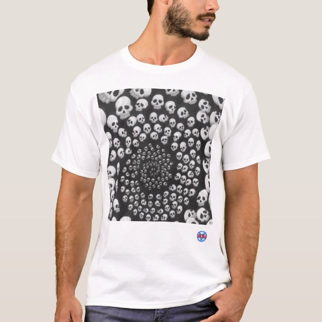 Camiseta Espiral do crânio (Frente)