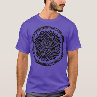 Camiseta Espiral Fractal de Fibonacci Sunflower
