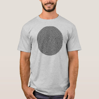 Camiseta Espiral óptica ilusória do bloco