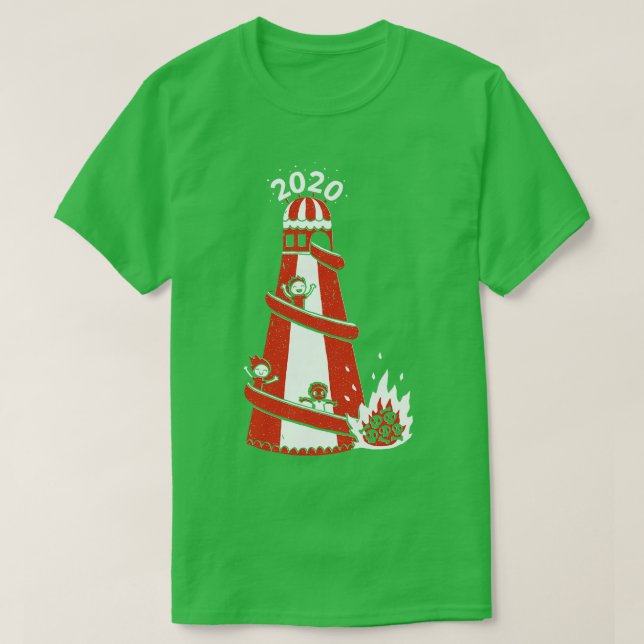Camiseta Espiral para baixo em 2020 (Frente do Design)