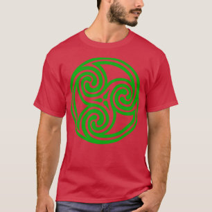 Camiseta Espiral Verde Celta Tripla
