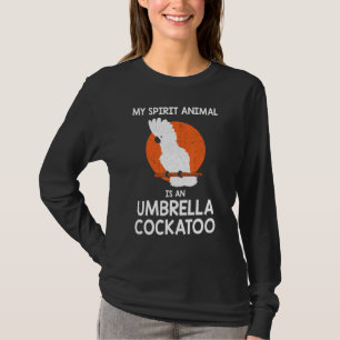 Camiseta Espírito Animal Papagaio Guarda-chuvas Cockatoa