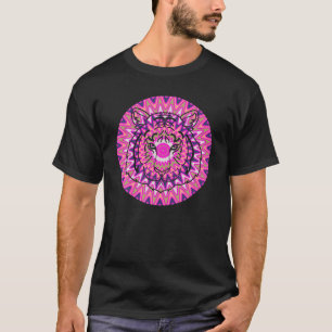 Camiseta Espírito Animal Tigre Psicodélico Illusão Óptica A