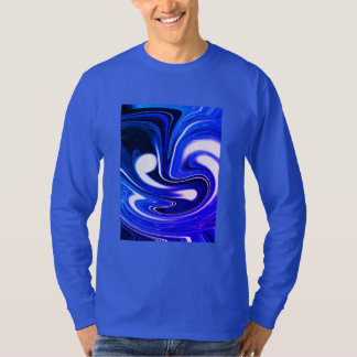 Camiseta espírito cósmico azul natalino festivo