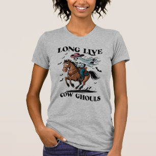 Camiseta Espírito Cowboy Andando Halloween de Cavalo