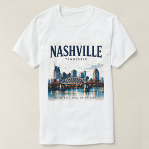 Camiseta Espírito da Cidade Musical de Nashville
