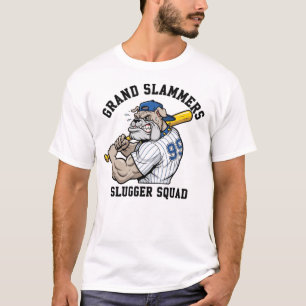 Camiseta Espírito da Equipe de Beisebol do Buldogue Muscula