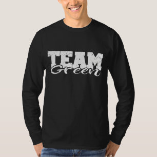 Camiseta Espírito da Equipe Verde Guerra de Cores do Campo