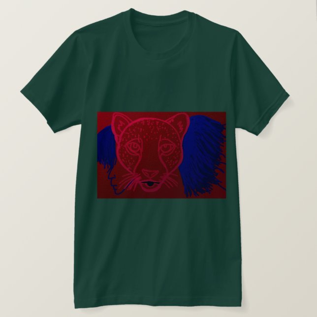 Camiseta Espírito da Garota Guepardo (Frente do Design)