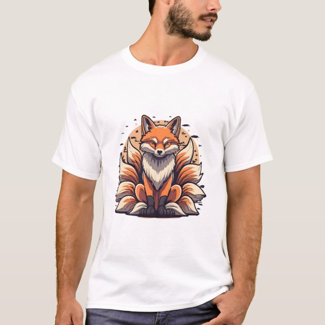 Camiseta Espírito da Raposa de 9 Caudas (Frente)