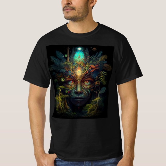 Camiseta Espírito da Selva Psicodélico (Frente)