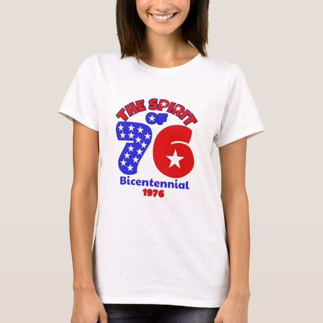 CAMISETA ESPÍRITO DE 76: BICENTENNIAL 1976 (Frente)