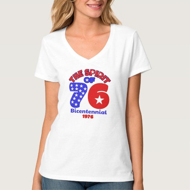 CAMISETA ESPÍRITO DE 76: BICENTENNIAL 1976 (Frente)