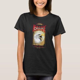 Camiseta Espírito de Águia Nativo Americano Cathlamet Vinta