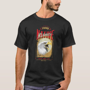 Camiseta Espírito de Águia Nativo Americano Klamath Vintage