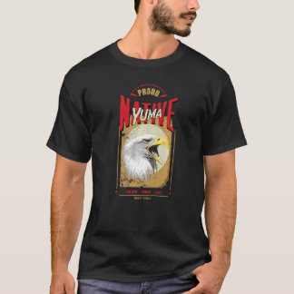 Camiseta Espírito de Águia Nativo Americano Yuma Vintage Ho
