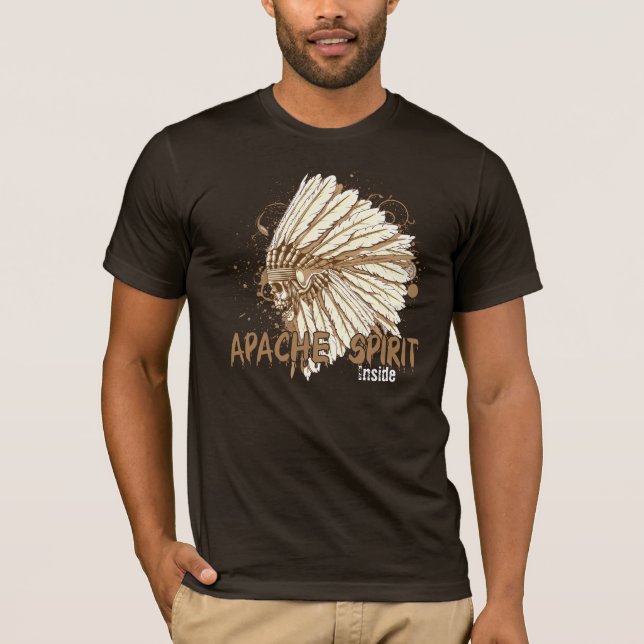 Camiseta espírito de apache dentro do tshirt (Frente)