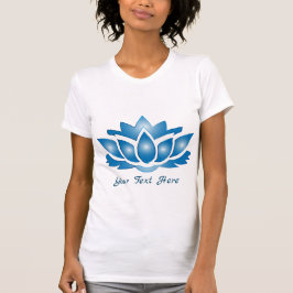 Camiseta Espírito de corpo de lótus azul personalizado T-Sh