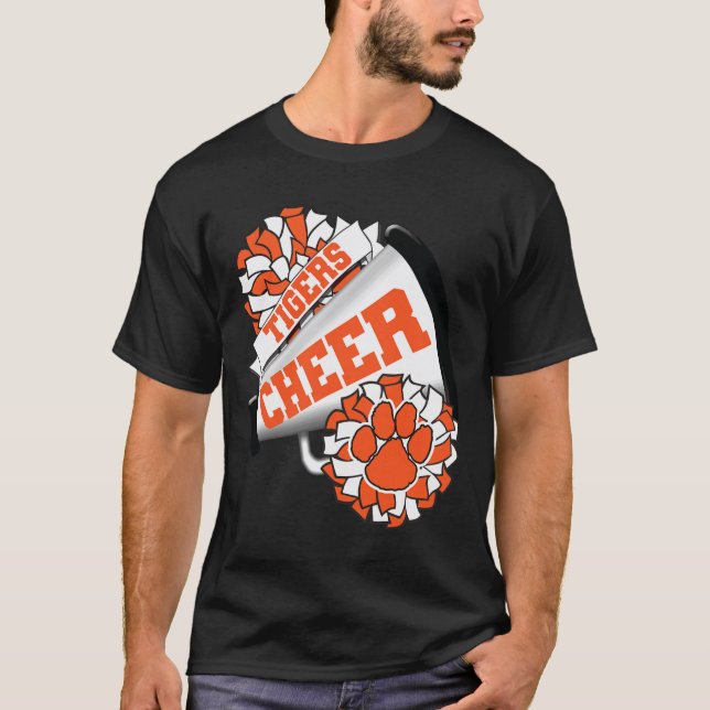 Camiseta Espírito de Equipe de Animação dos Tigres Chegando (Frente)