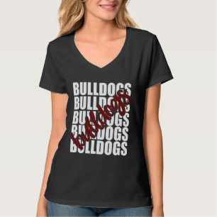 Camiseta Espírito de Equipe de Fã de Esportes Escolares Mar